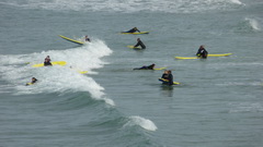 Fistral Beach Surfers